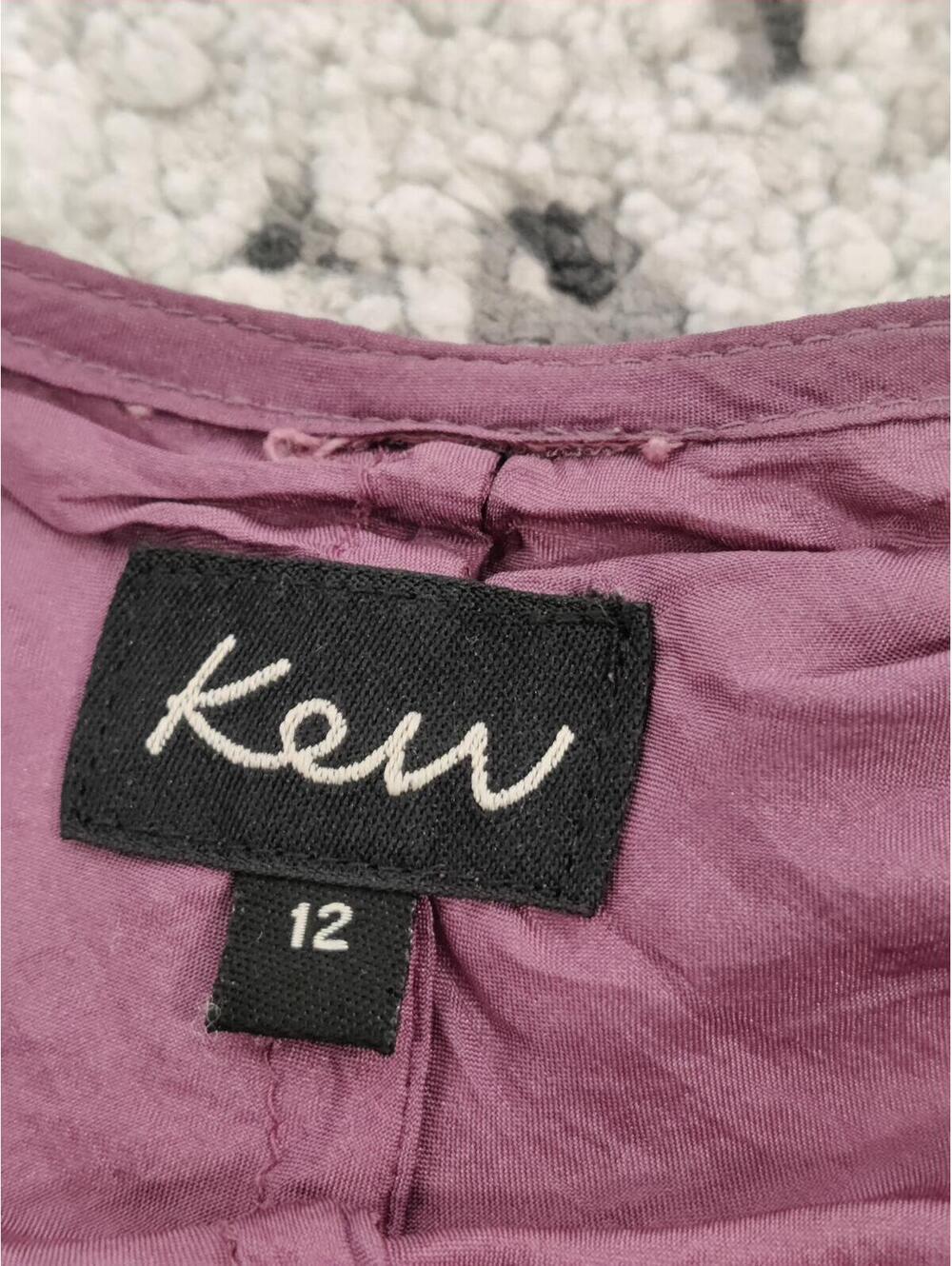 Ken Women’s Purple Floral Silk Midi Skirt Size Large - Picture 4 of 10